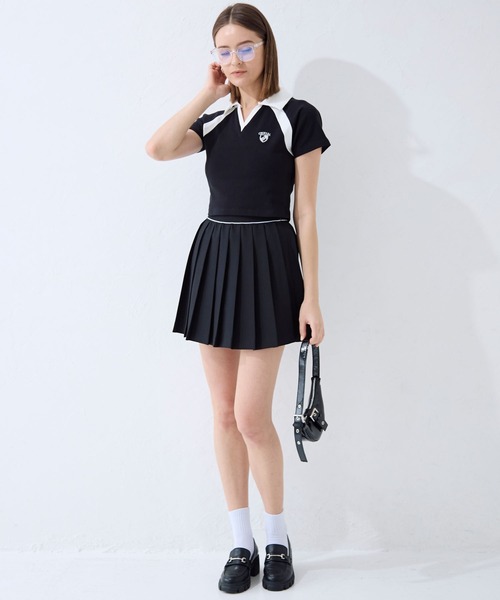 FOREVER 21(フォーエバー トゥエンティーワン)の「【2024SS】襟付きスキッパーTシャツ(Tシャツ/カットソー・レディース・ネイビー/ブラック/オフホワイト・SMALL/MEDIUM)」の22枚目の写真