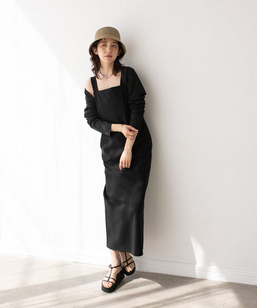 RIVE DROITE（リヴドロワ）の「【RIB trip】ONE PIECE（ワンピース・レディース・ブラック・FREE）」の14枚目の写真