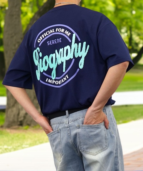 Burner（バーナー）の「【GROOVY STORE】サガラ刺繍オーバーサイズTシャツ UVカット＆COOL&DRY（Tシャツ/カットソー・メンズ・グリーン/ホワイト系その他2/ブラック/サックスブルー/ピンク/ホワイト/スミクロ/モカ/レモンイエロー/オフホワイト/ブラック系その他2/ライトブラック/ホワイト系その他3/ピンク系その他2/ネイビー/ミント/サックスブルー系2/ダークグリーン系2/ブラック系その他3/ホワイト系その他4・M/L/LL）」の15枚目の写真