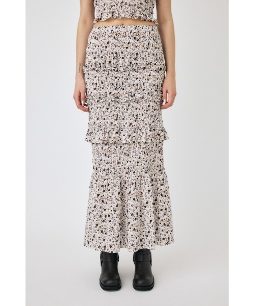 MOUSSY（マウジー）の「GATHER MERMAID スカート（スカート・レディース・ホワイト/ブラック/ホワイト系その他/ブラック系その他・2/1）」の6枚目の写真