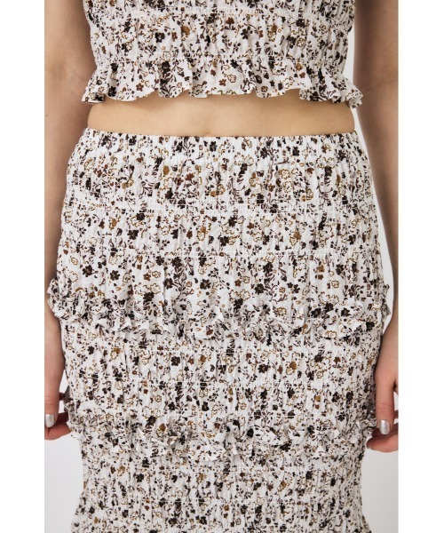 MOUSSY（マウジー）の「GATHER MERMAID スカート（スカート・レディース・ホワイト/ブラック/ホワイト系その他/ブラック系その他・2/1）」の9枚目の写真