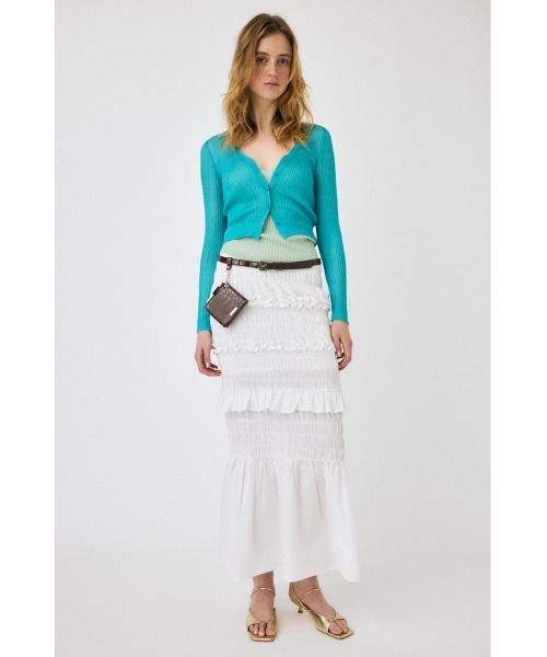 MOUSSY（マウジー）の「GATHER MERMAID スカート（スカート・レディース・ホワイト/ブラック/ホワイト系その他/ブラック系その他・2/1）」の14枚目の写真