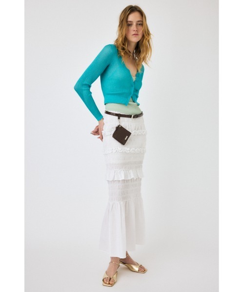 MOUSSY（マウジー）の「GATHER MERMAID スカート（スカート・レディース・ホワイト/ブラック/ホワイト系その他/ブラック系その他・2/1）」の15枚目の写真