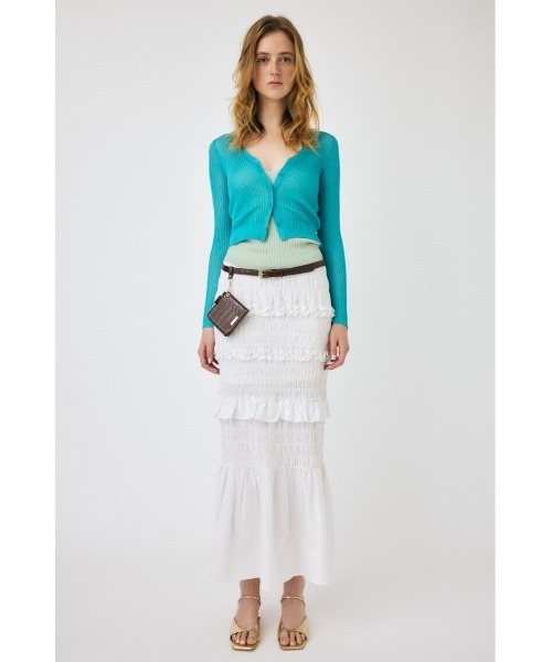 MOUSSY（マウジー）の「GATHER MERMAID スカート（スカート・レディース・ホワイト/ブラック/ホワイト系その他/ブラック系その他・2/1）」の16枚目の写真