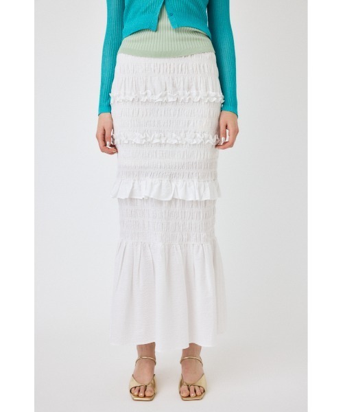 MOUSSY（マウジー）の「GATHER MERMAID スカート（スカート・レディース・ホワイト/ブラック/ホワイト系その他/ブラック系その他・2/1）」の19枚目の写真