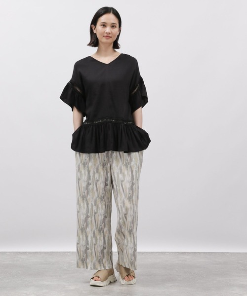 LAKOLE(ラコレ)の「ハシゴレースチュニック / 115147(チュニック・レディース・オフホワイト/ブラック/サックスブルー・SMALL/MEDIUM)」の15枚目の写真