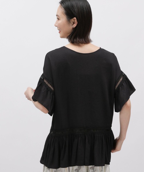 LAKOLE(ラコレ)の「ハシゴレースチュニック / 115147(チュニック・レディース・オフホワイト/ブラック/サックスブルー・SMALL/MEDIUM)」の20枚目の写真