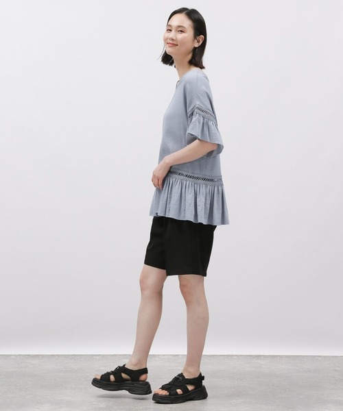 LAKOLE(ラコレ)の「ハシゴレースチュニック / 115147(チュニック・レディース・オフホワイト/ブラック/サックスブルー・SMALL/MEDIUM)」の22枚目の写真