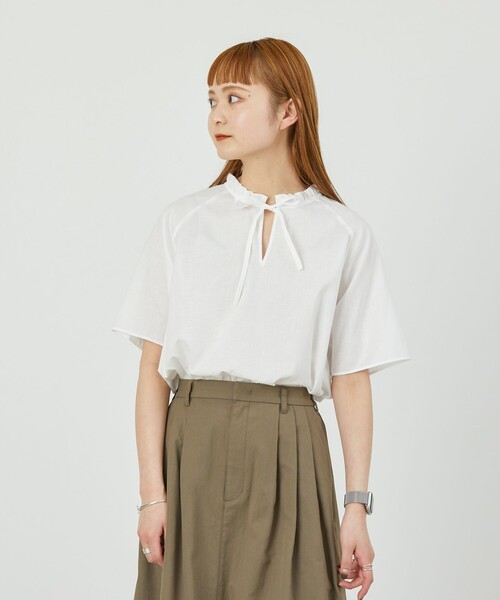 【セール】GREY LABEL スタンドカラーフリルブラウス（シャツ/ブラウス）｜MACKINTOSH PHILOSOPHY（マッキントッシュ フィロソフィー）