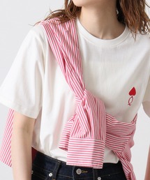 One point/back print pattern printed T-shirt / ワンポイント/バックプリント柄込みプリントTシャツ unisex