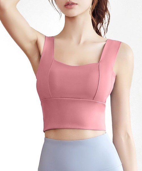 カップ付きブラトップ スポーツブラ ヨガ フィットネス ナイトブラ