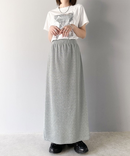 【23区Lサイズ】今季物！着痩せ効果ありました^_^ラメ入りスカート♪ 23区Lサイズ】今季物！着痩せ効果ありました^_^ラメ入りスカート♪