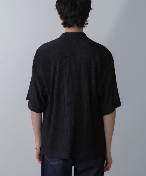 NORMANBROS（ノーマンブロス）の「NORMANBROS別注ワイドポケット楊柳シャツ 半袖（シャツ/ブラウス・メンズ・ブラック/アイボリー・M/L）」の14枚目の写真