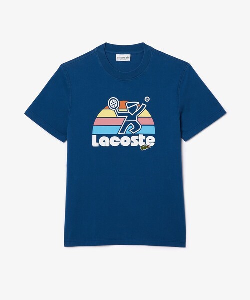 【セール】テニスプレイヤーグラフィックプリントクルーネック半袖Tシャツ（Tシャツ/カットソー）｜LACOSTE（ラコステ）