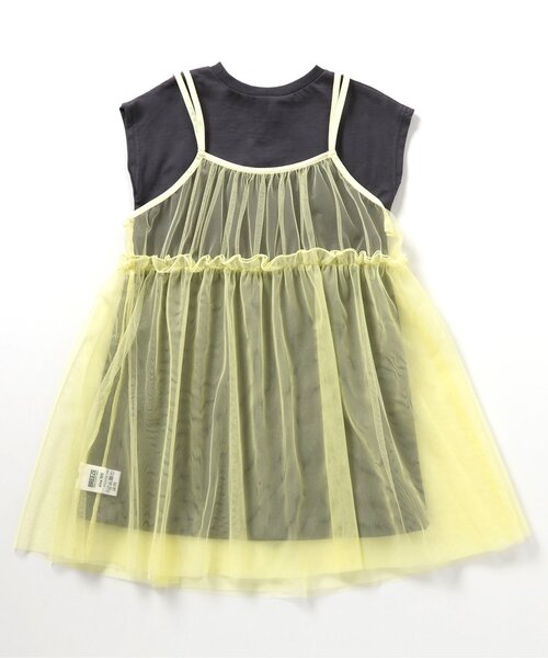 BREEZE（ブリーズ）の「カレッジロゴチュールワンピース（ワンピース・キッズ・チャコール/ブルー/グレー・80/90/100/110/120/130/140）」の8枚目の写真