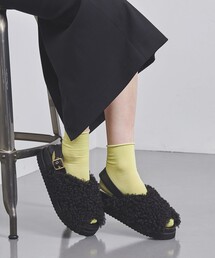 UNITED ARROWS | クロス フェイクファー サンダル(サンダル)