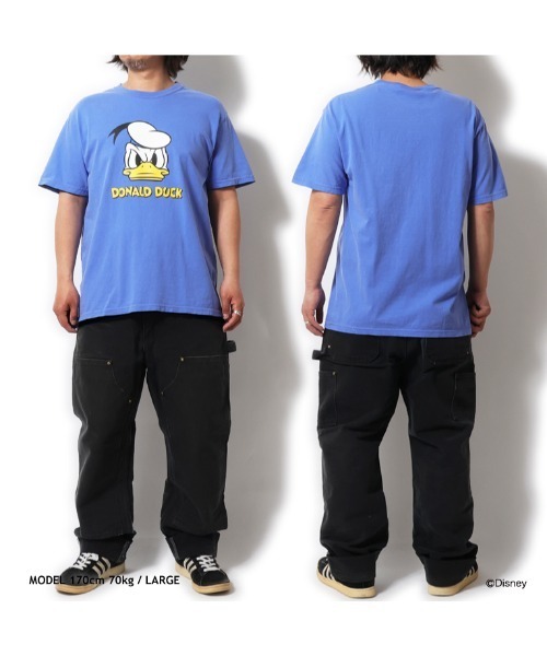tシャツ 「Disney Collection」HOUSTON ヒューストン DONALD DUCK PRINT S/S TEE ドナルドダック プリ セール】【Disney Collection】HOUSTON ヒューストン DONALD