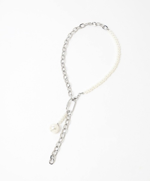 HARE（ハレ）の「MIXデザインネックレス(HARE)（ネックレス・レディース・シルバー/ホワイト・FREE）」の13枚目の写真