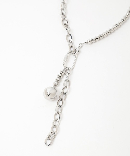 HARE（ハレ）の「MIXデザインネックレス(HARE)（ネックレス・レディース・シルバー/ホワイト・FREE）」の16枚目の写真