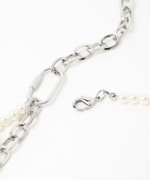 HARE（ハレ）の「MIXデザインネックレス(HARE)（ネックレス・レディース・シルバー/ホワイト・FREE）」の17枚目の写真