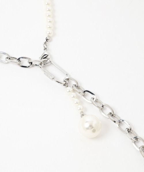 HARE（ハレ）の「MIXデザインネックレス(HARE)（ネックレス・レディース・シルバー/ホワイト・FREE）」の18枚目の写真