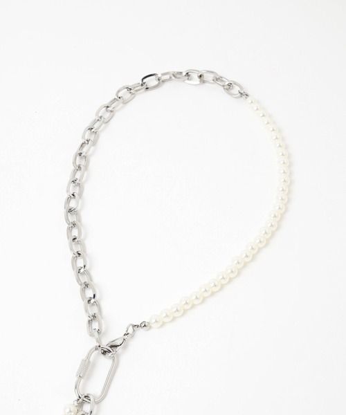 HARE（ハレ）の「MIXデザインネックレス(HARE)（ネックレス・レディース・シルバー/ホワイト・FREE）」の19枚目の写真