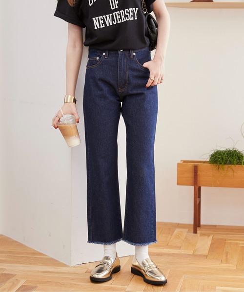 ビンテージ風 ストレート デニムパンツ シンプル Gパン 楽天市場】2025春夏新作【セール／21%OFF】サムシング SOMETHING