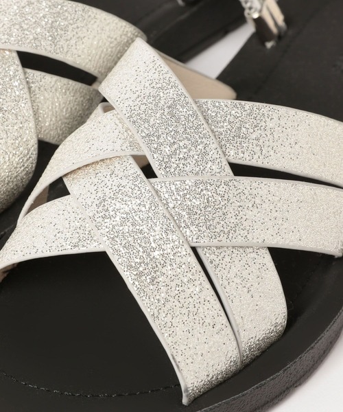 GLOBAL WORK（グローバルワーク）の「らくっション2WAYラメサンダル/120748（サンダル・レディース・ブラック/シルバー/ゴールド・MEDIUM/LARGE）」の12枚目の写真