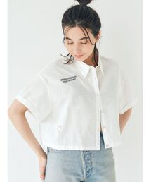 Ungrid | 刺繍ハーフスリーブシャツ(シャツ/ブラウス)