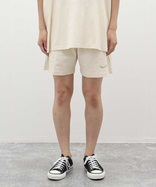 PEACE＆QUIET / ピース & クワイエット WORDMARK SWEATSHORTS