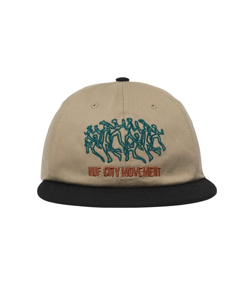 HUF(ハフ)の「MOVEMENT 6 PANEL SNAPBACK(キャップ・メンズ・ブラウン/ホワイト系その他・O/S)」の5枚目の写真