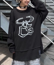 Candy Stripper | SAFETY PIN WAFFLE トップス(Tシャツ/カットソー)