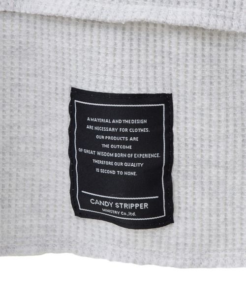 Candy Stripper（キャンディストリッパー）の「SAFETY PIN WAFFLE トップス（Tシャツ/カットソー・レディース・オフホワイト/ヘザーグレー/ブラック・2）」の16枚目の写真