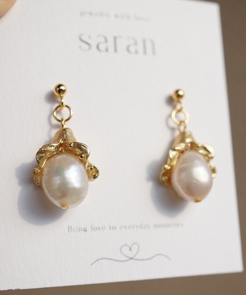 CERCA(チェルカ)の「saran jewelry/花パール ピアス(ピアス(両耳用)・レディース・ゴールド/シルバー・FREE)」の8枚目の写真