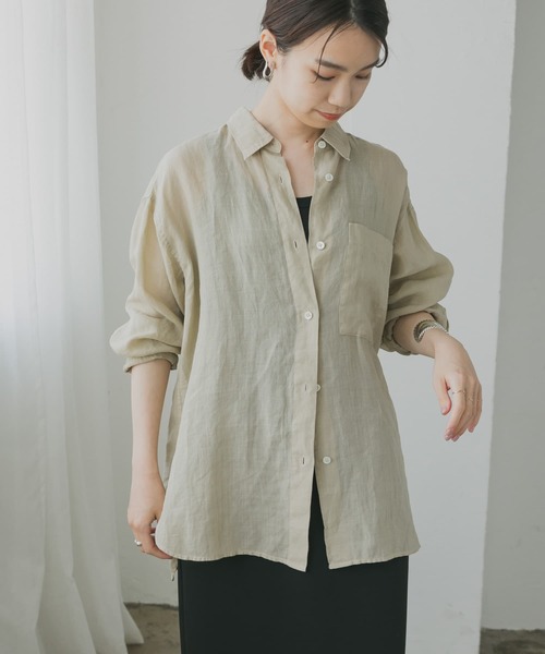 【新品 未使用】アーバンリサーチ ラミーオーバーチュニックシャツ ラミーオーバーチュニックシャツ | アーバンリサーチ(URBAN