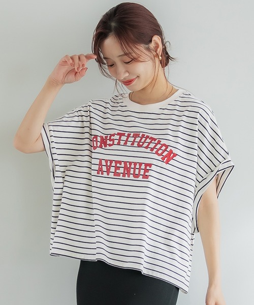 coca(coca)(コカ)の「袖ロールアップロゴTシャツ(Tシャツ/カットソー・レディース・グレー/ホワイト/カーキ/ライトベージュ/その他1/ベージュ/ブラウン/ライトグレー/ネイビー/ライトピンク/チャコール/ワイン/ピンク/ブラック/ダークブルー・L/M/S)」の15枚目の写真