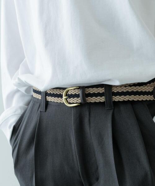 ITEMS URBANRESEARCH（アイテムズ アーバンリサーチ）の「Hawk　Belt 1177（ベルト・メンズ・ネイビー/ベージュ/その他1・-）」の7枚目の写真