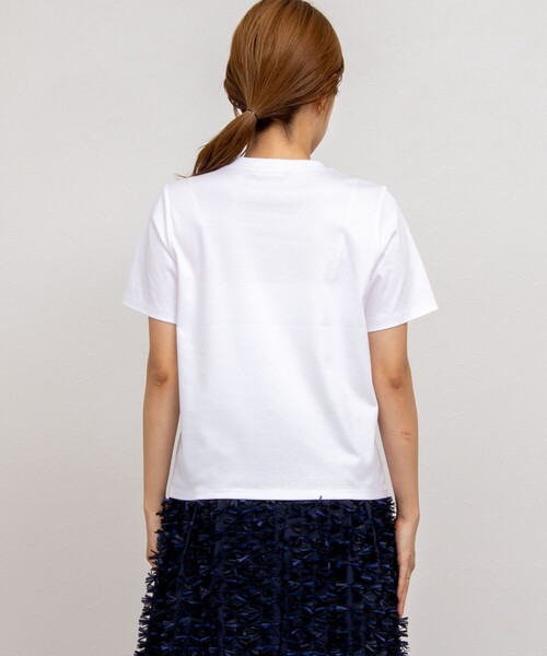 NOLLEY’S(ノーリーズ)の「ビジューTシャツ(Tシャツ/カットソー・レディース・ネイビー/ホワイト/サックスブルー・38/36)」の19枚目の写真