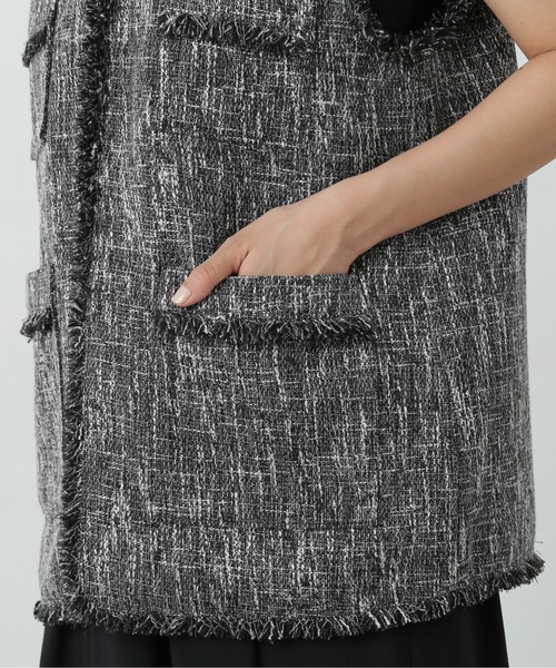 N.（N. Natural Beauty Basic）（エヌエヌナチュラルビューティーベーシック）の「◆フリンジツイードジレ（ベスト・レディース・グレー/ナチュラル・MEDIUM）」の11枚目の写真