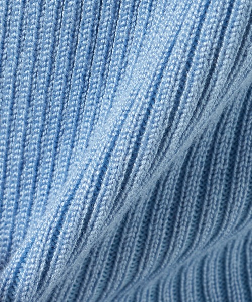 INGNI（イング）の「コサージュチョーカー付／スクエアネックパフスリーブニット（ニット/セーター・レディース・ブルー/アイボリー/ブラック・M）」の8枚目の写真