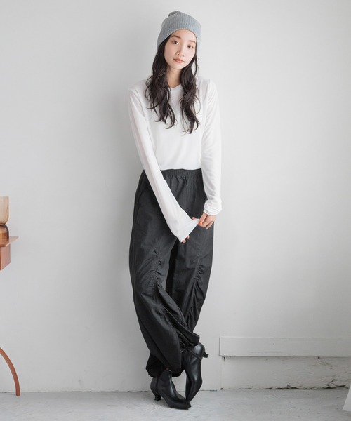 LOWRYS FARM（ローリーズファーム）の「シャーリングカーゴＰ 115248（カーゴパンツ・レディース・グレー/ブラック/アイボリー・FREE）」の22枚目の写真