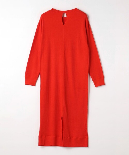 green label relaxing(グリーンレーベルリラクシング)の「BIGサーマル セミドルマンスリーブ ワンピース(ワンピース・レディース・ナチュラル/ブラック/レッド・FREE)」の9枚目の写真