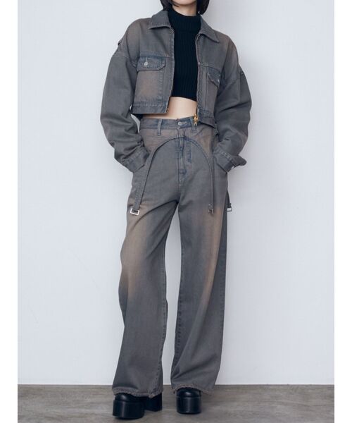 EMODA(エモダ)の「ハイネッククロップニット(ニット/セーター・レディース・その他1/ピンク/グレー/その他/ブラック/アイボリー・FREE)」の14枚目の写真