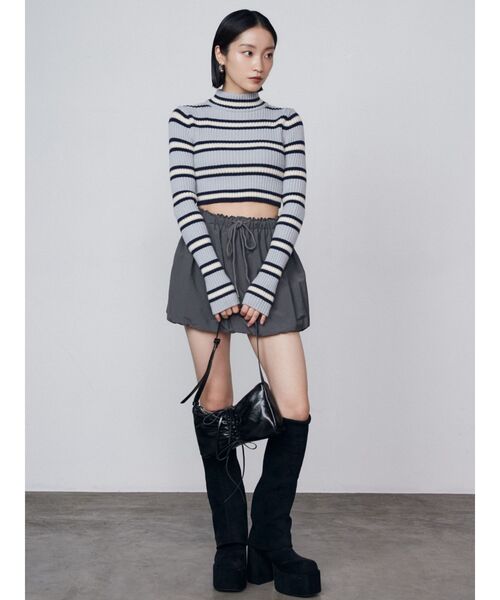 セール】ハイネッククロップニット（ニット/セーター）｜EMODA