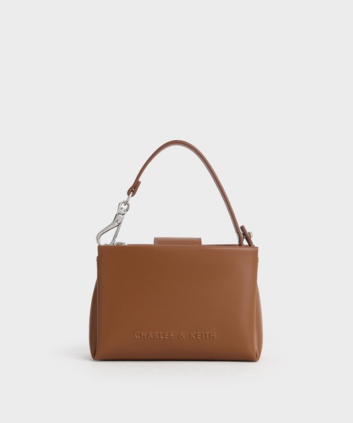 CHARLES & KEITH(チャールズ & キース)の「Bosie ボシー トップハンドルポーチ(ポーチ・レディース・スミクロ/シルバー系その他/ブラウン/ブルーグラス/クリーム/ピンク系その他3・XXS)」の3枚目の写真
