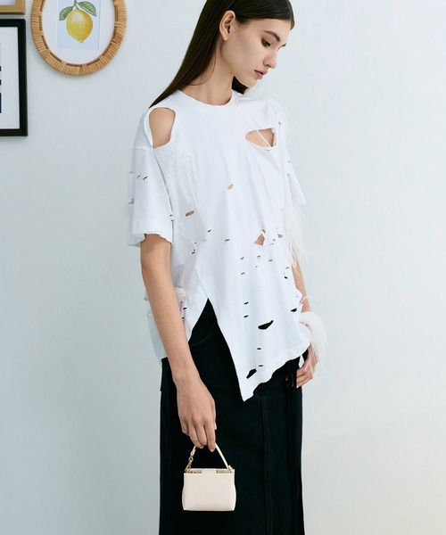 CHARLES & KEITH(チャールズ & キース)の「Bosie ボシー トップハンドルポーチ(ポーチ・レディース・スミクロ/シルバー系その他/ブラウン/ブルーグラス/クリーム/ピンク系その他3・XXS)」の4枚目の写真