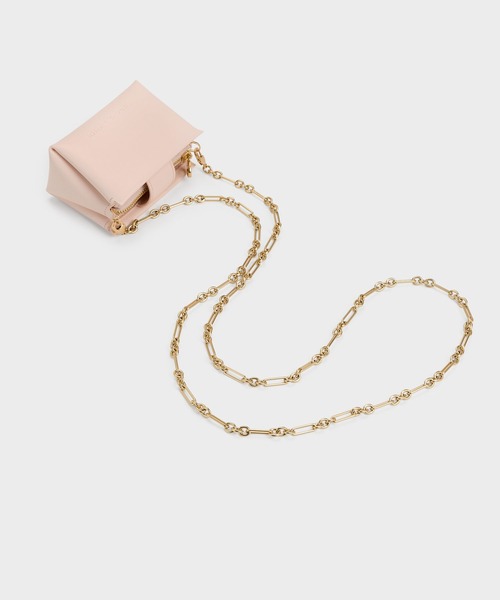 CHARLES & KEITH(チャールズ & キース)の「Bosie ボシー トップハンドルポーチ(ポーチ・レディース・スミクロ/シルバー系その他/ブラウン/ブルーグラス/クリーム/ピンク系その他3・XXS)」の8枚目の写真