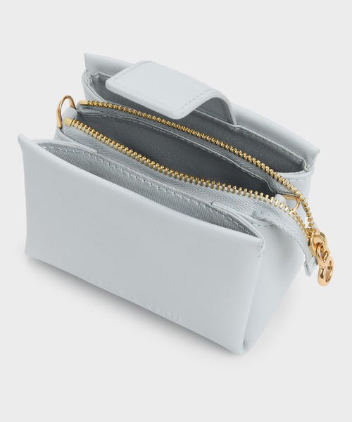 CHARLES & KEITH(チャールズ & キース)の「Bosie ボシー トップハンドルポーチ(ポーチ・レディース・スミクロ/シルバー系その他/ブラウン/ブルーグラス/クリーム/ピンク系その他3・XXS)」の16枚目の写真