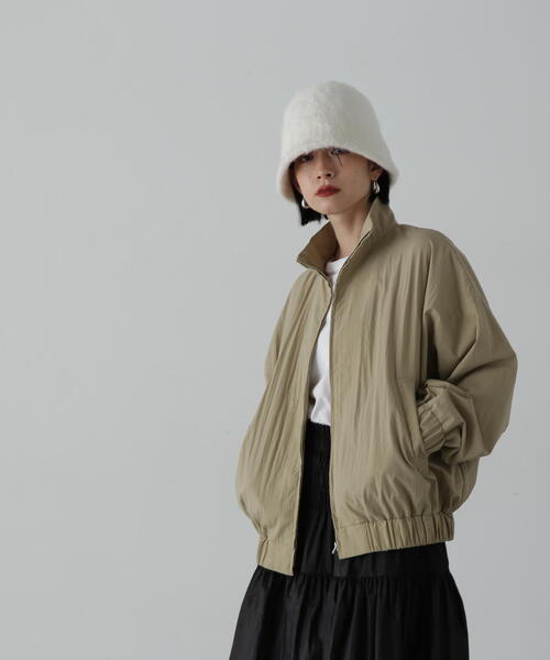 N.(N. Natural Beauty Basic)(エヌエヌナチュラルビューティーベーシック)の「◆ライトナイロンブルゾン(ブルゾン・レディース・ベージュ/ブラック・MEDIUM)」の17枚目の写真