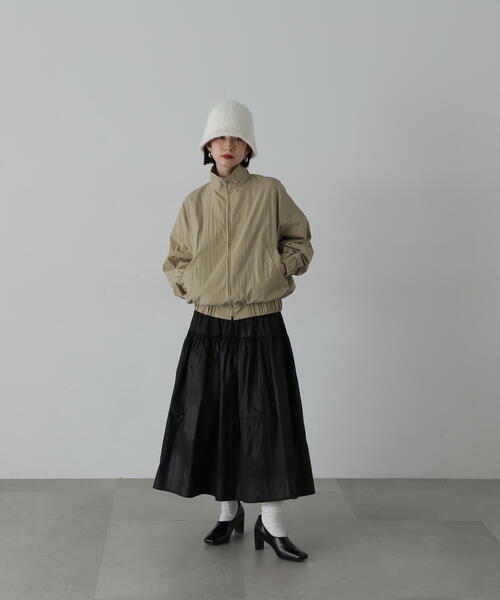 N.(N. Natural Beauty Basic)(エヌエヌナチュラルビューティーベーシック)の「◆ライトナイロンブルゾン(ブルゾン・レディース・ベージュ/ブラック・MEDIUM)」の22枚目の写真